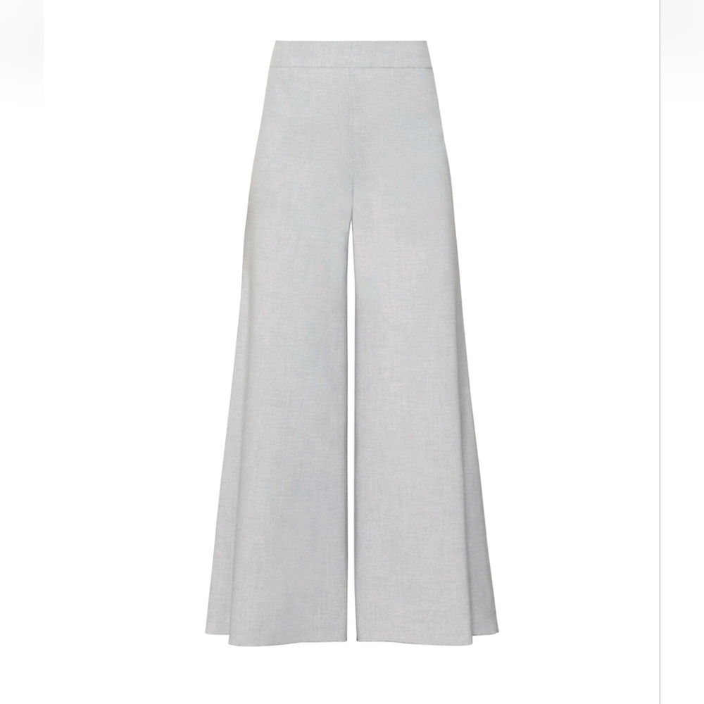 BCBGMaxAzria Gray Wide Leg pants New L large - Picture 4 of 13
